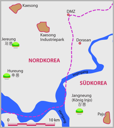Joseon Königsgräber in Nordkorea