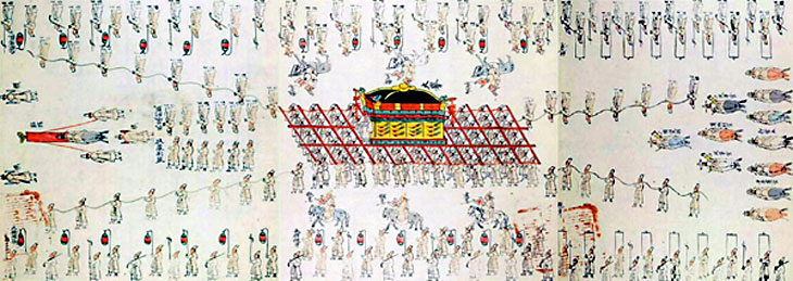 Trauerzug König Jeongjo