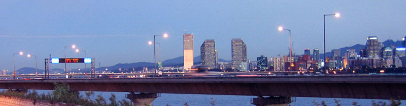 Stadtsilhouette Seoul